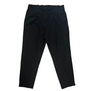 Raffaello Rossi Mimi 7/8 Pant Black Ankle Pull On Straight Leg Size 42 M US 12